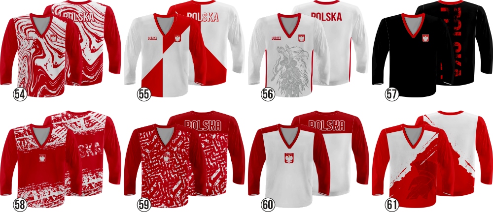 BLUZA HOKEJOWA NA KURTKĘ RÓŻNE WZORY Rozmiar uniwersalny