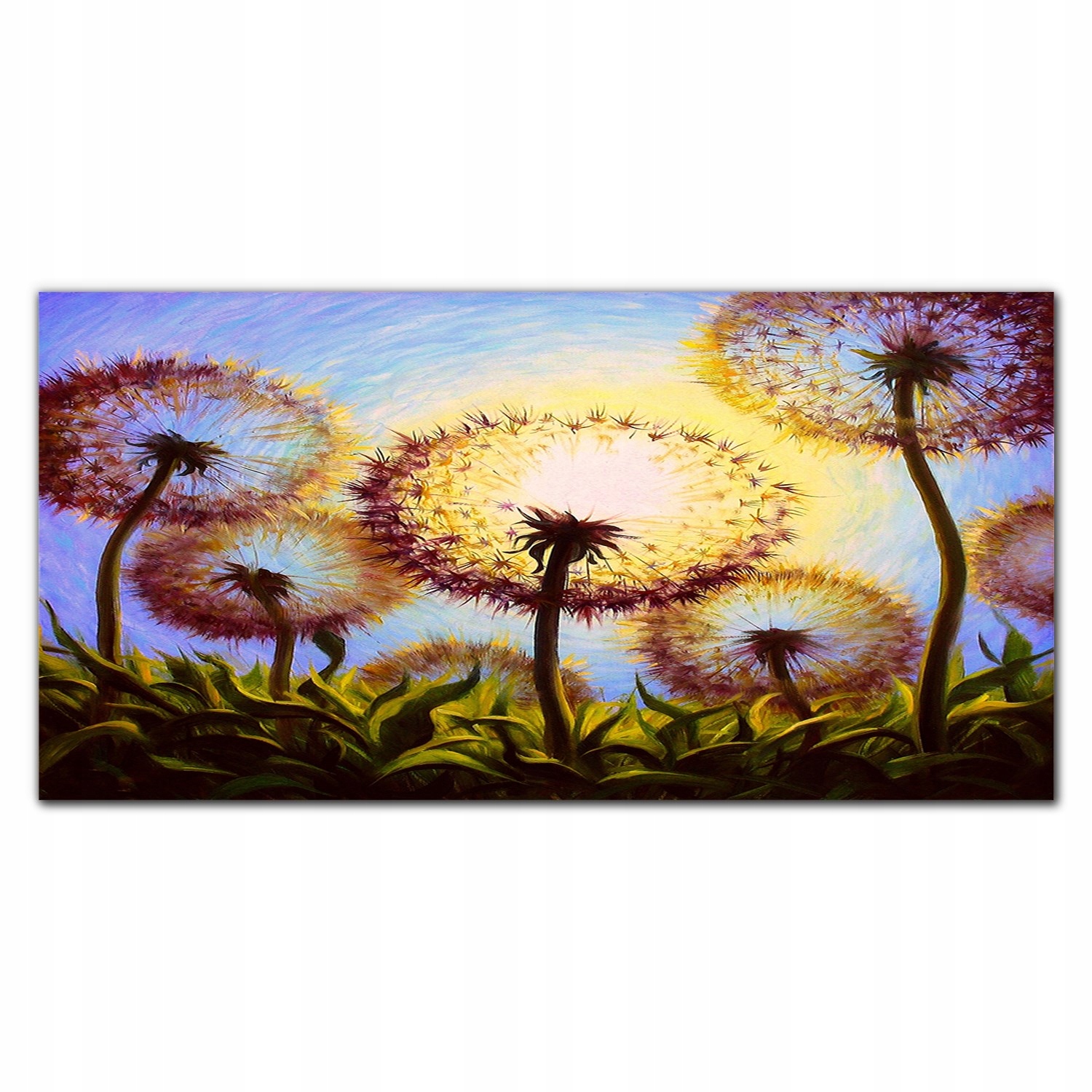 Fotoobraz na ráme plátno Kvety púpavy 140x70 cm