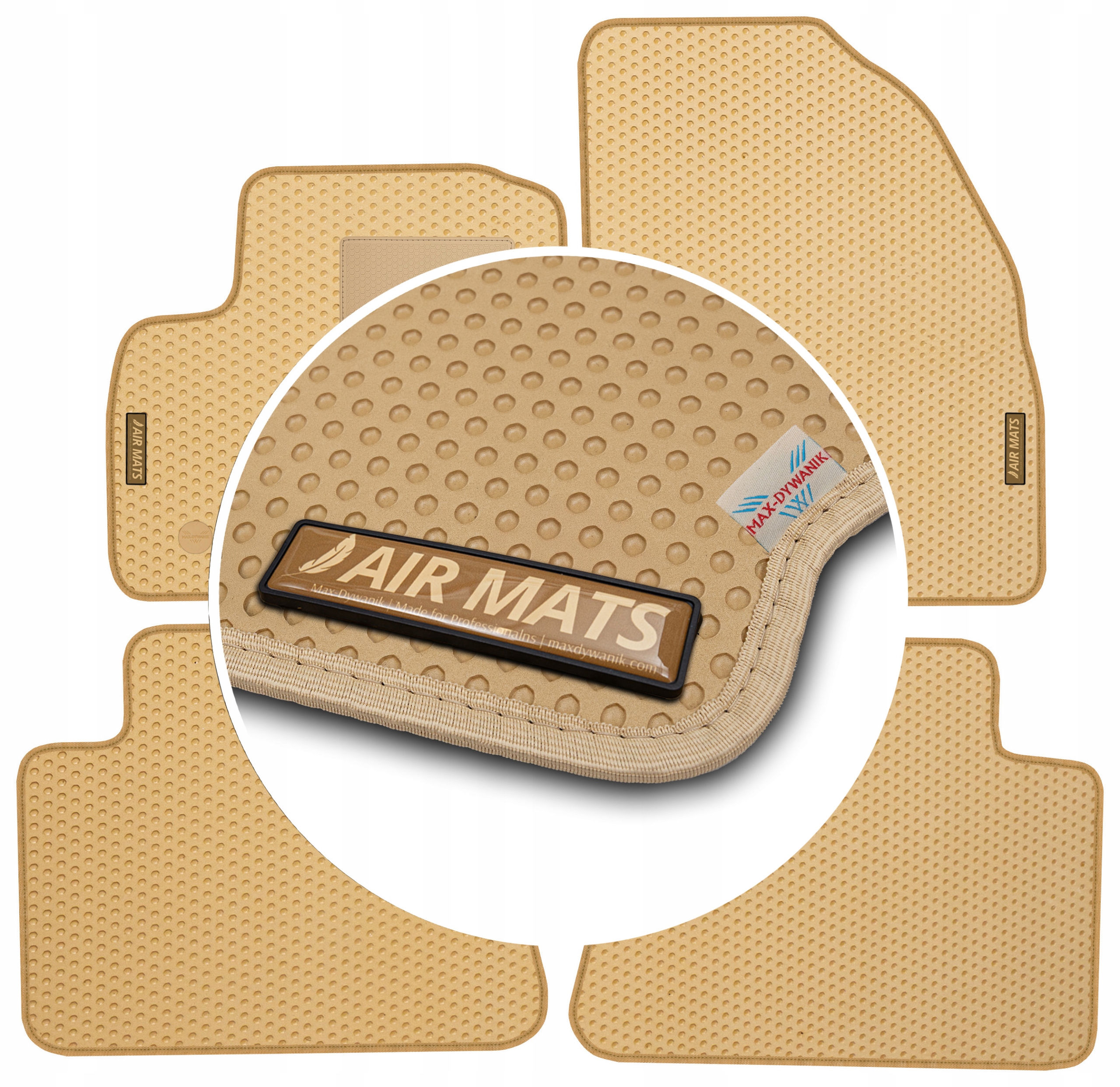 Ford Kuga I Fl 2010-2012 Béžové gumové koberce Eva Air Mats