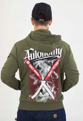 Mikina Street Autonomy S Kapucí Bats khaki