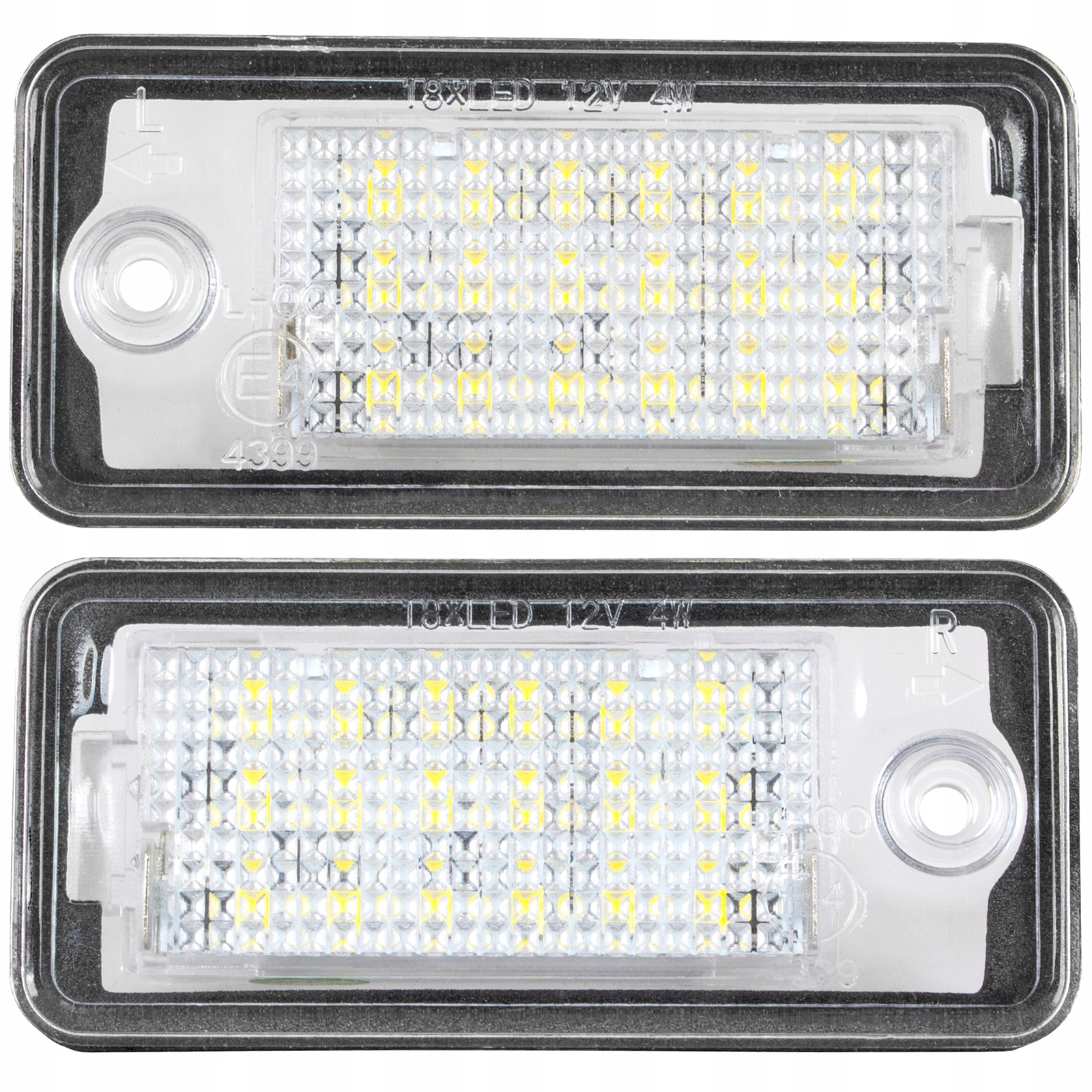 Audi A3 8P A4 B6 B7 A6 C6 A8 Q7 lampki tablicy rejestracyjnej LED