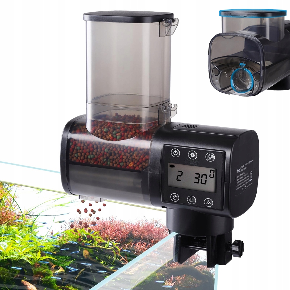 Levně Automatické Krmítko Pro Ryby Do Akvária S 6 Krmítky 500 ML