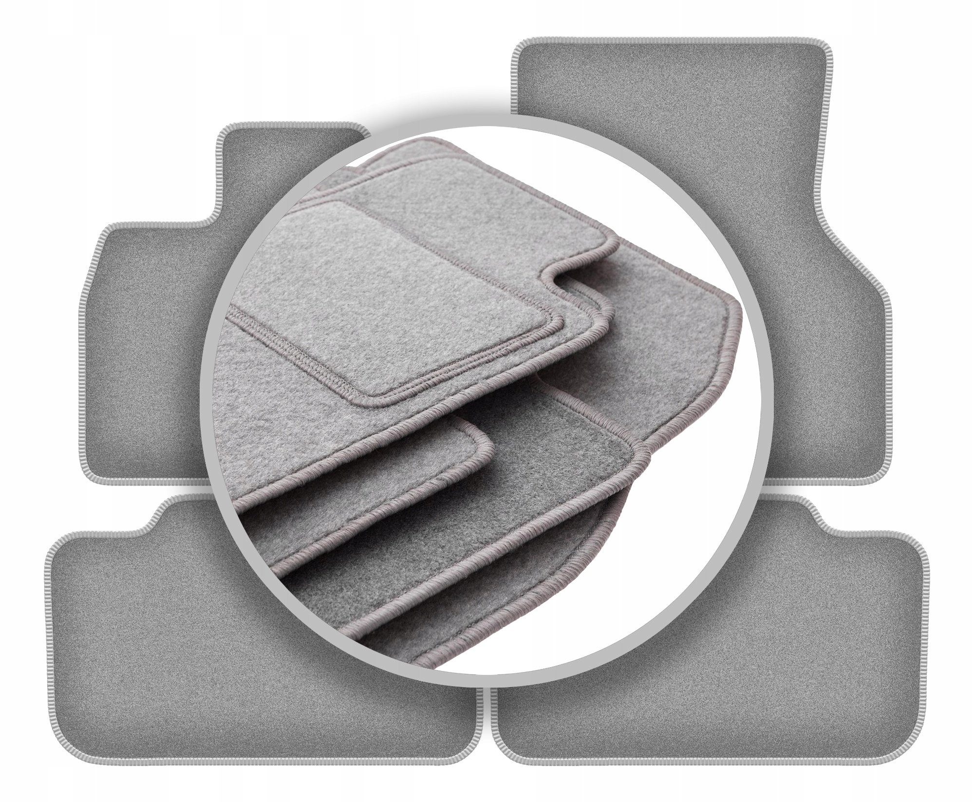 Velurové koberce Oslo šedé pro: Bmw iX I20 2021-2022