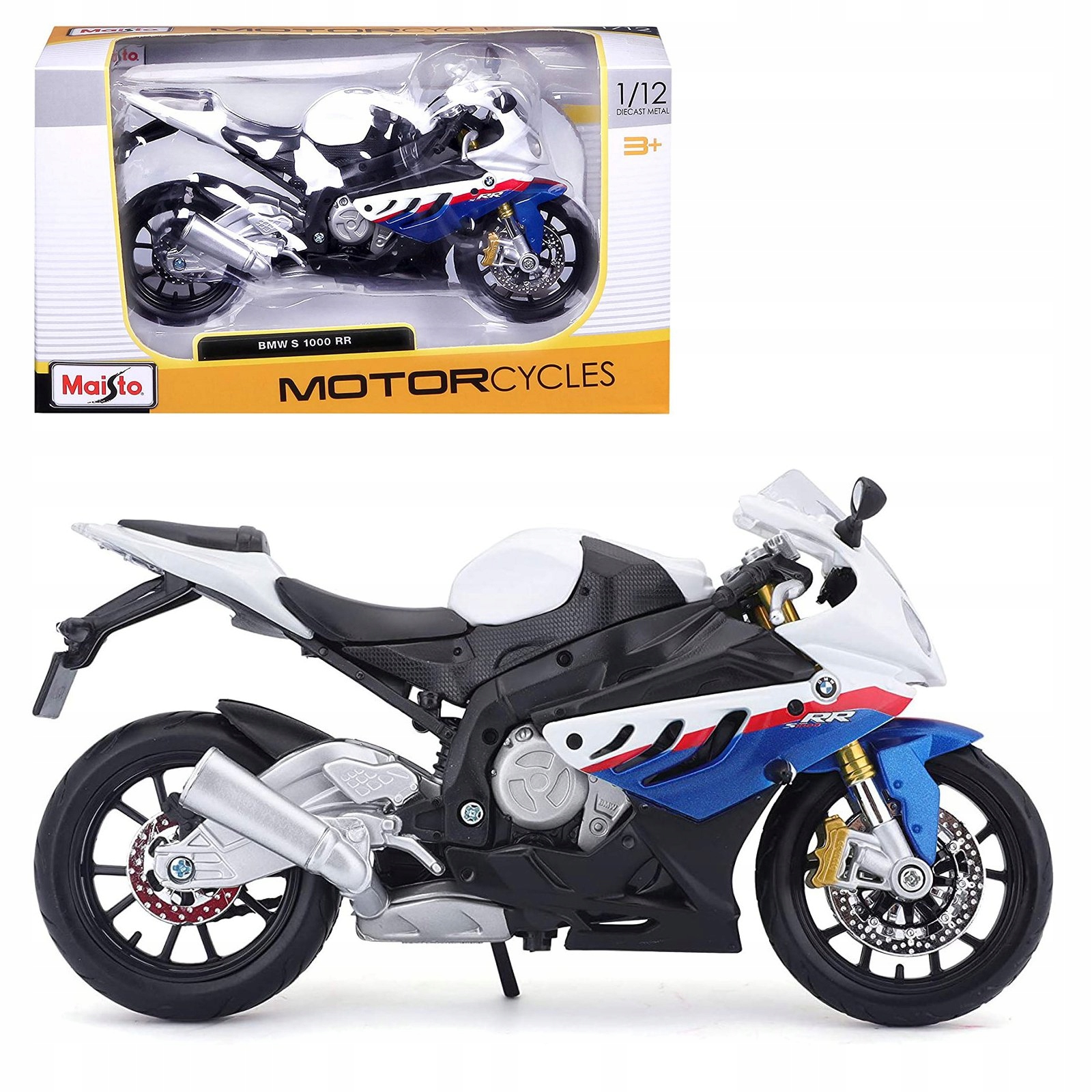 

Bmw S1000 Rr model motocykla skala 1:12 Maisto