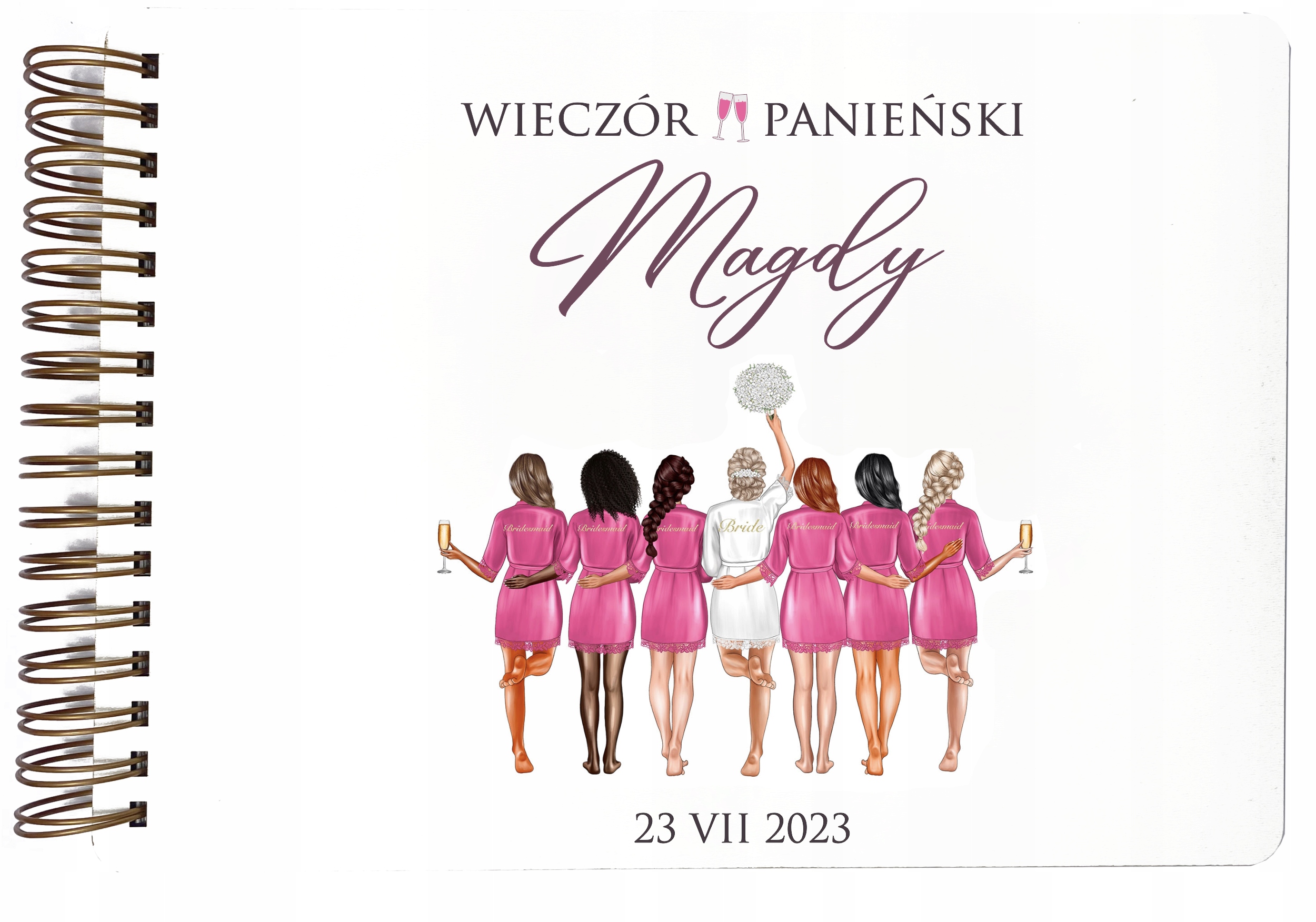 DREWNIANY ALBUM NA WIECZÓR PANIEŃSKI PREZENT FOTO