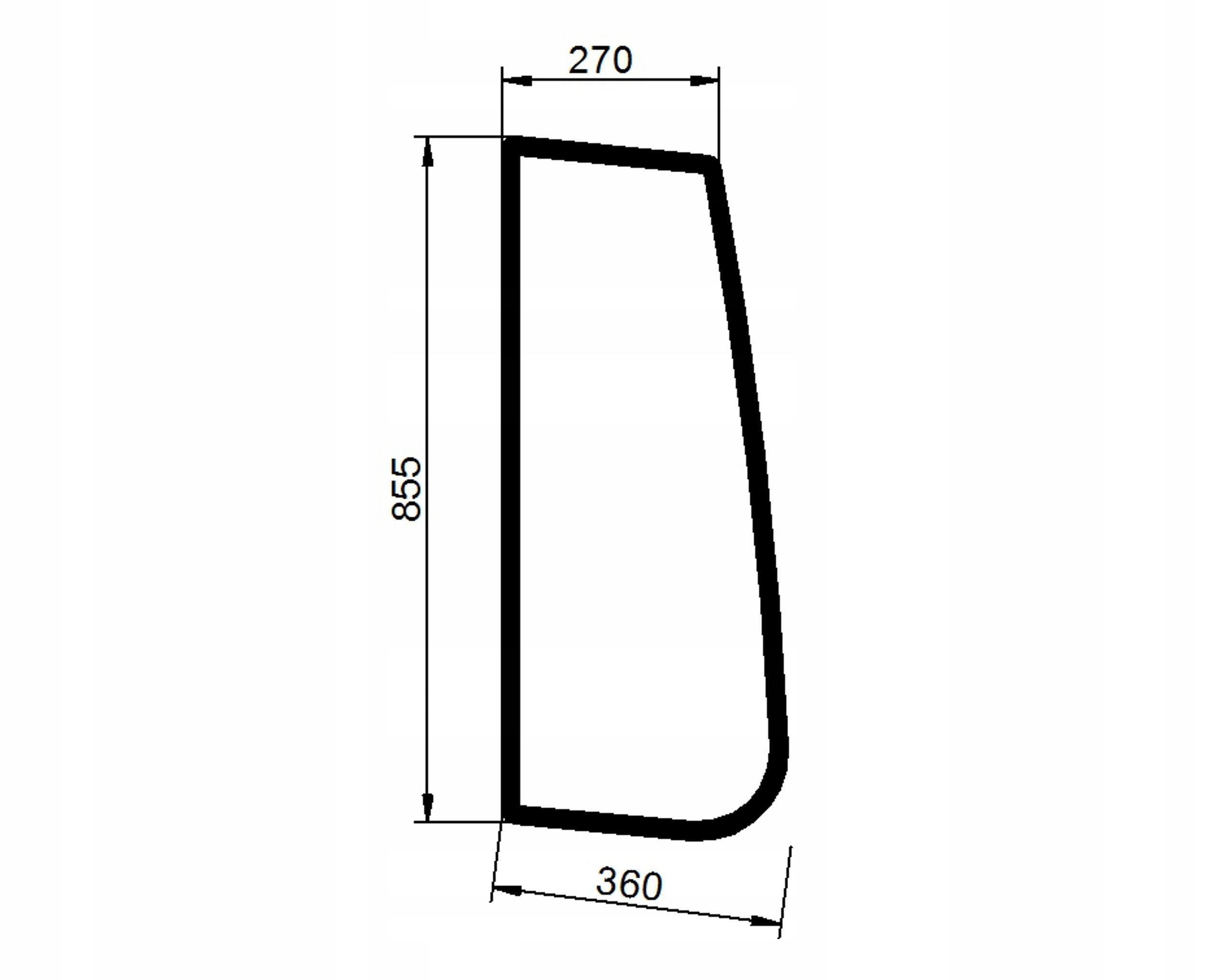 sklo Deutz Lamborghini Same boční pravé 04424511