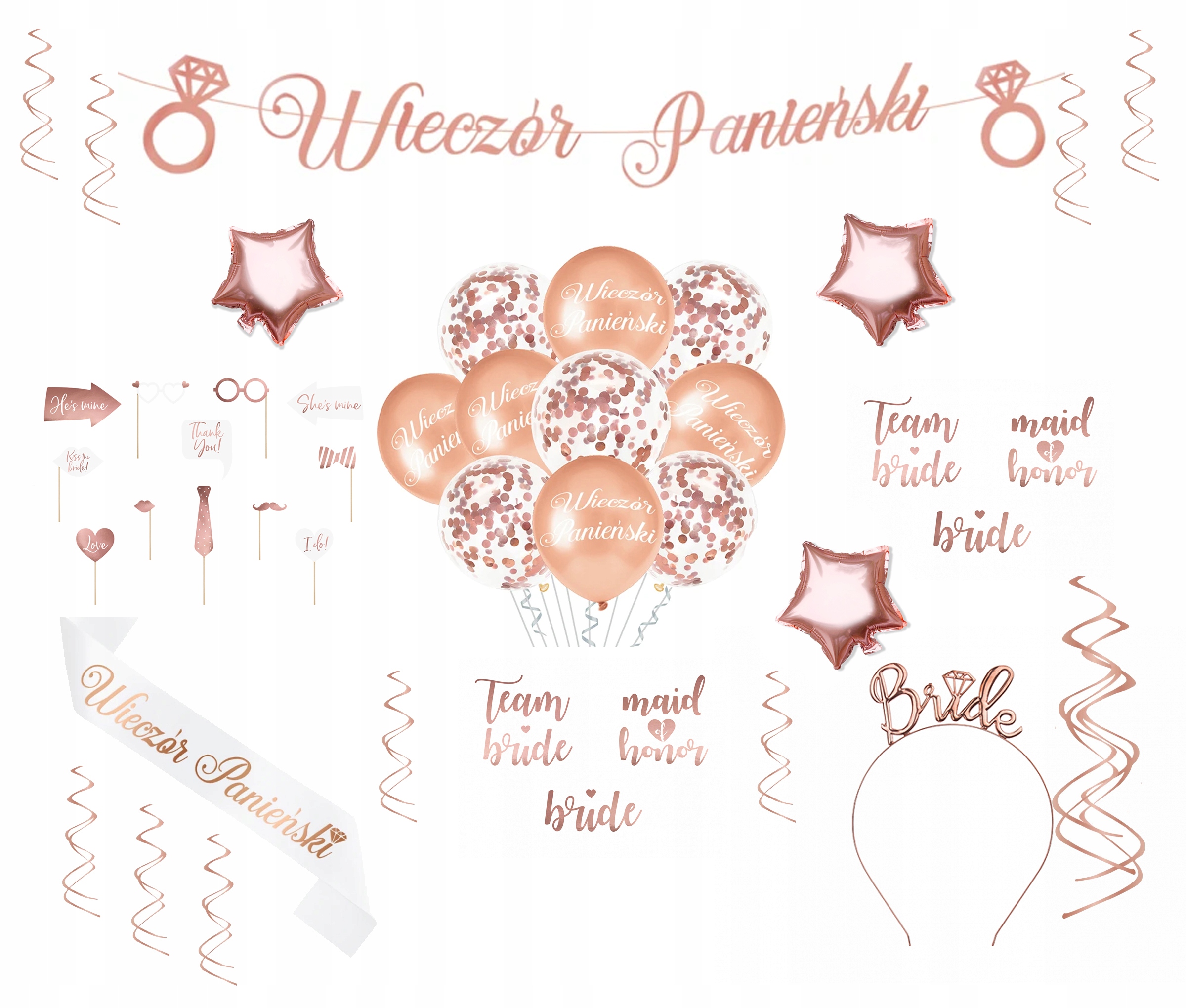 

Zestaw na Wieczór Panieński XXL Rose Gold
