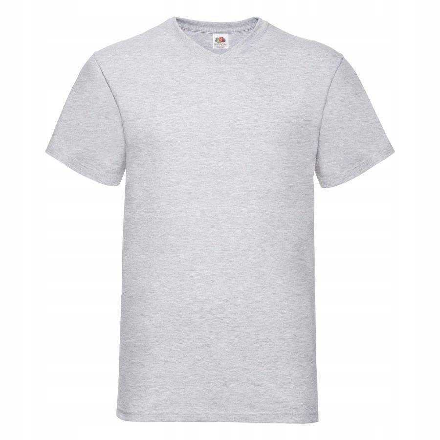 

Męski T shirt w serek 100% Bawełna Value XL
