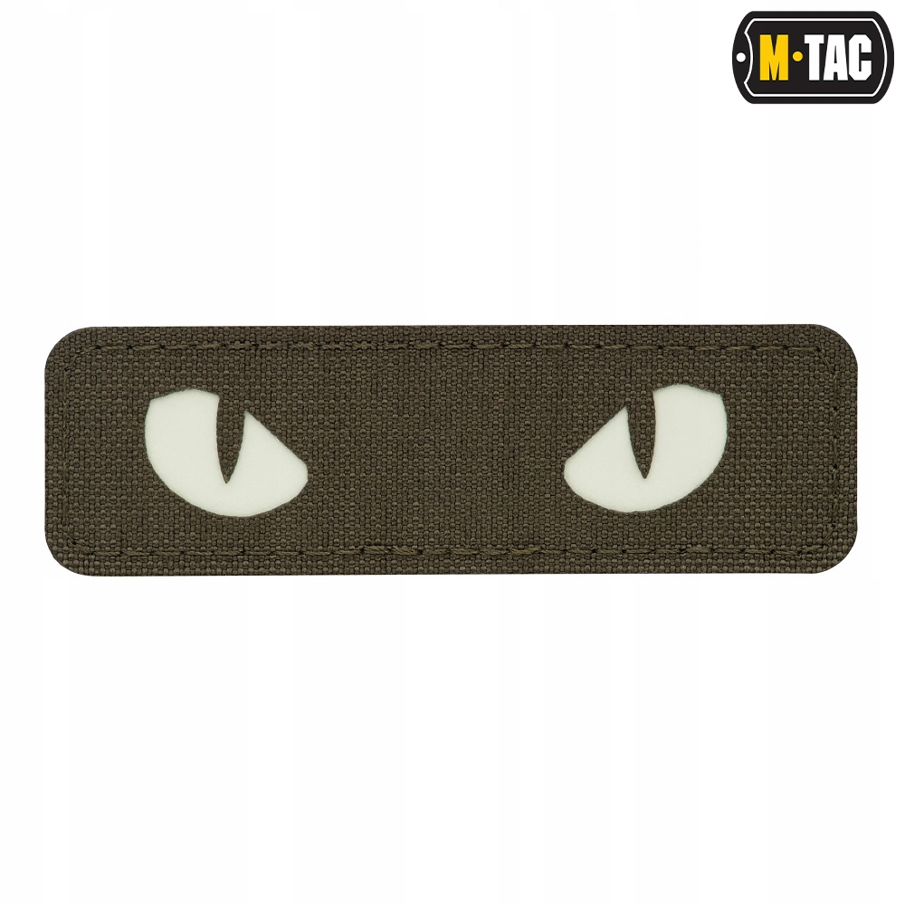 M-Tac Naszywka Cat Eyes Kocie oczy fluorescencyjna patch świecąca Zielona
