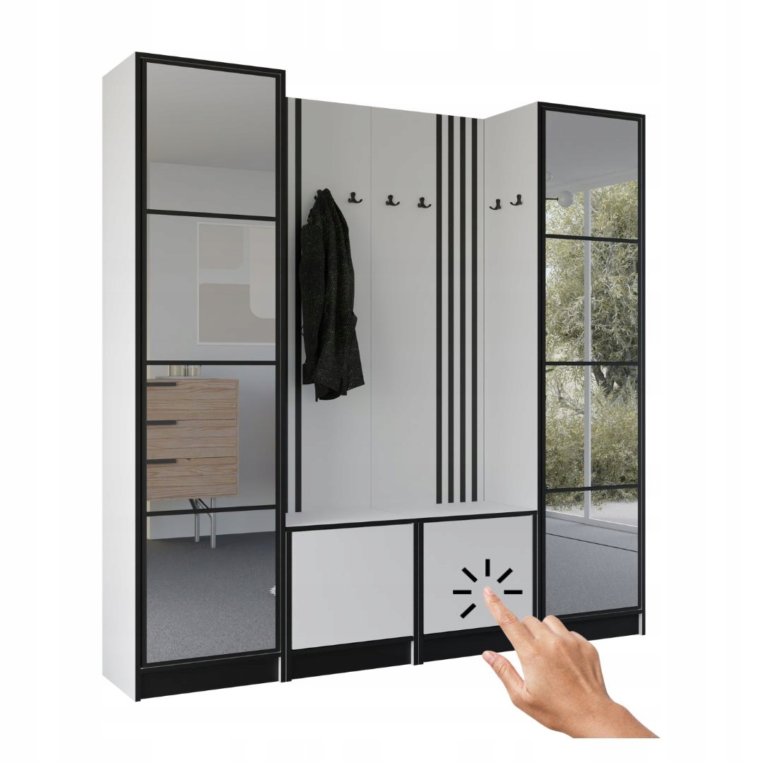 Šatní skříň Costa 18 bílá Vzor 1