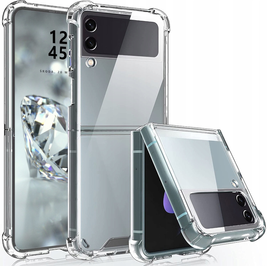 

Etui Do Samsung Z Flip 4 Pancerne Clear Case