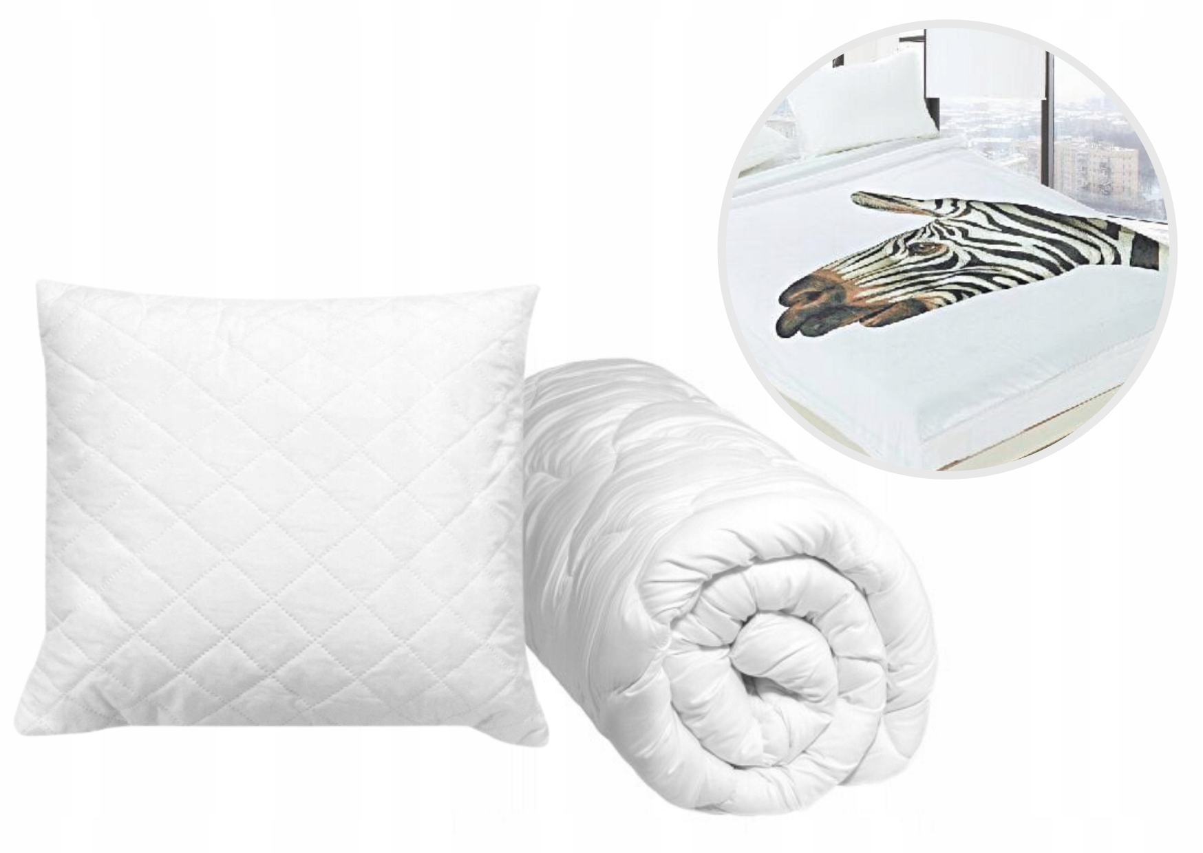 KOMPLET KOŁDRA + PODUSZKA + KOC mega okazja!