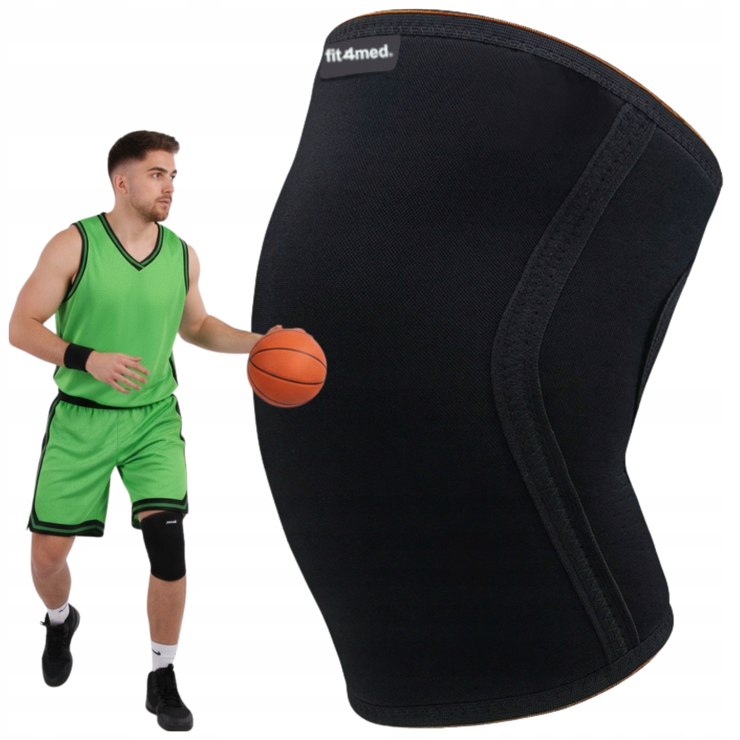 Opaska na kolano Stabilizator kolana nakolannik ochraniacz neopren Bbj XXL