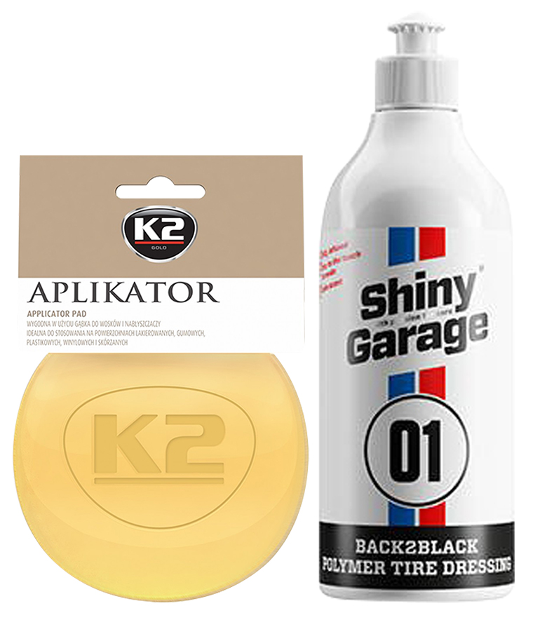 SHINY BACK2BLACK DRESSING DO OPON 0,5L APLIKATOR