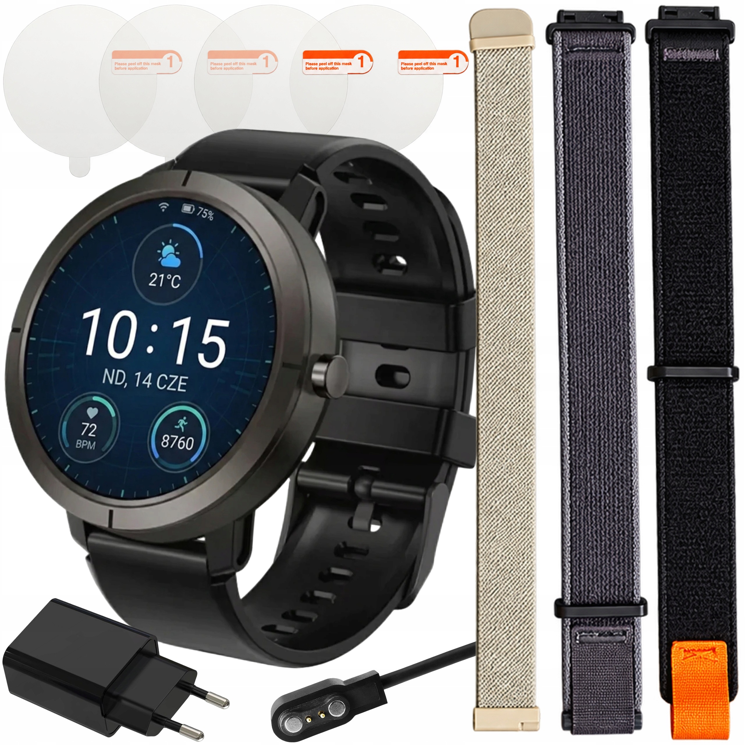 Hodinky Chytré Hodinky Dámské Vodotěsné Gps Amoled Hovory Menu Pl 4 Řemínky