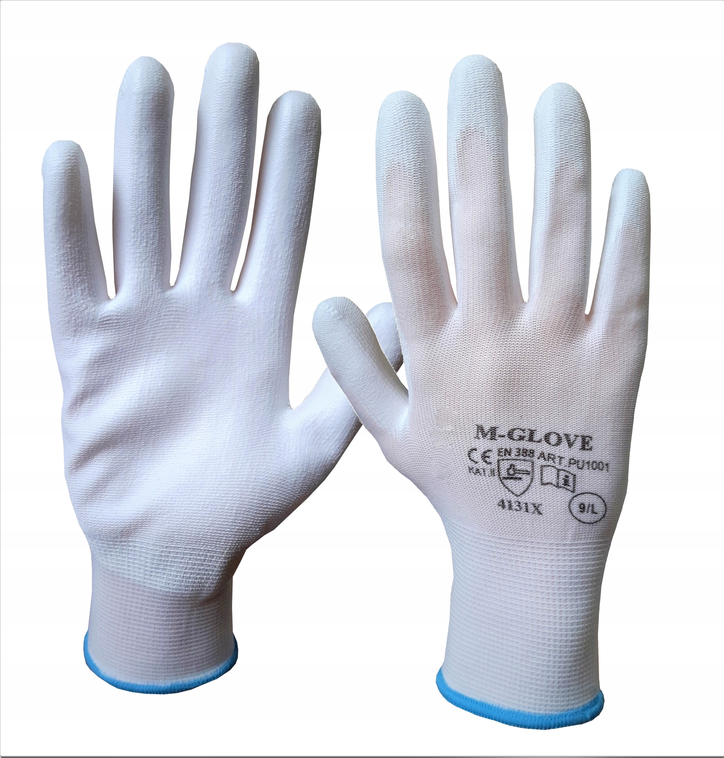 Rękawice powlekane PU -białe -Rozmiar 7 / 12 par Kod producenta RWNYL B+R