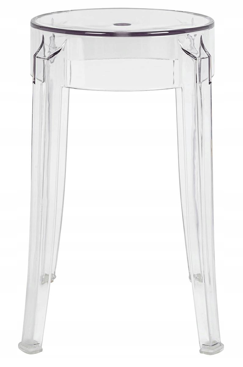 Stołek CHARLES 46 transparentny - poliwęglan Marka King Home