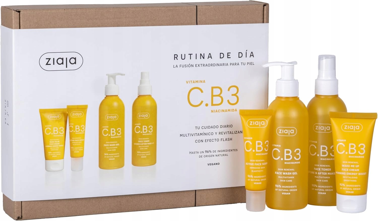 Ziaja Sada na obličej Vitamín C.B3 Nikotinamid Den 4 Veganské produkty