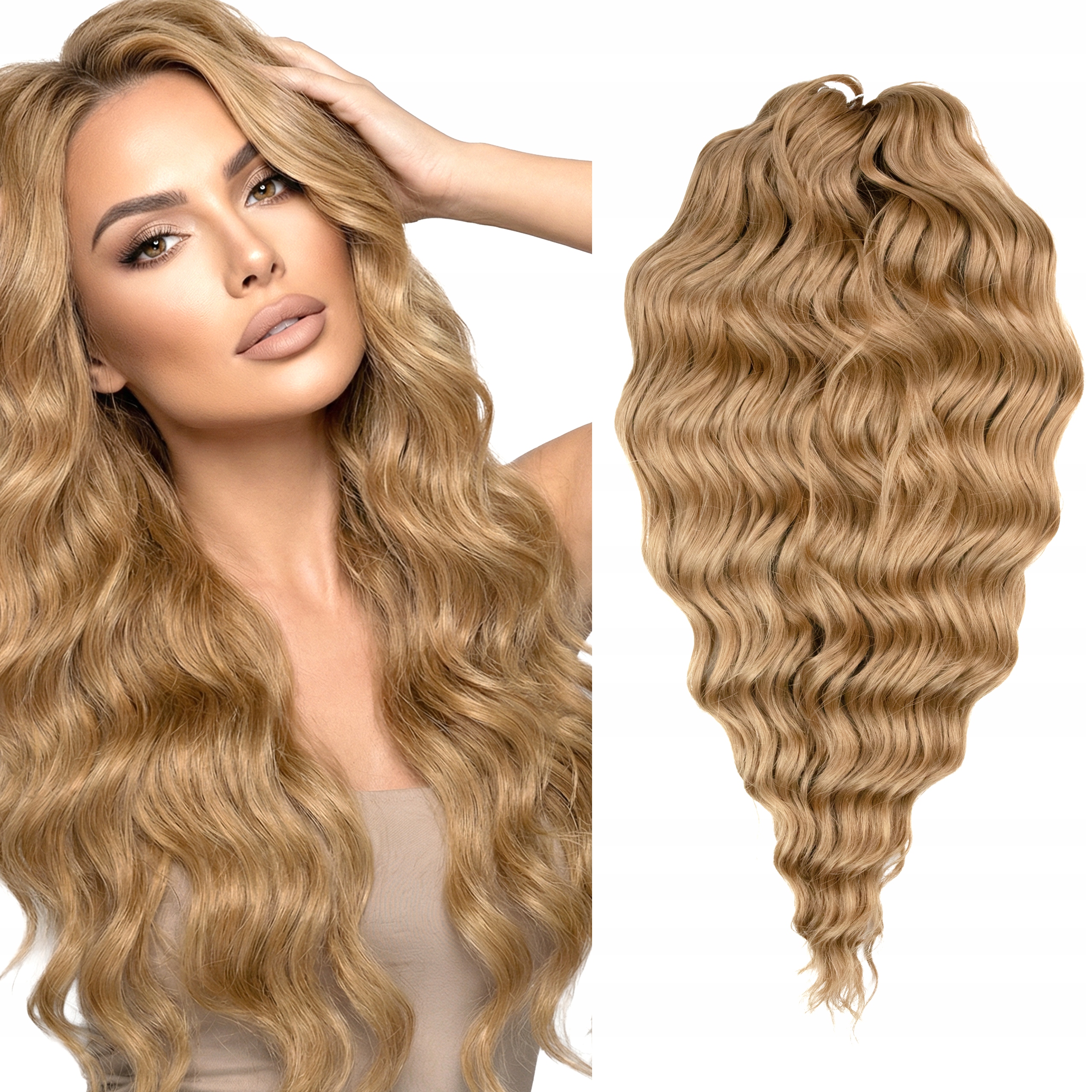 Syntetické česací vlasy Afroloki Crochet Hair Body Wave Anna LBROWN14