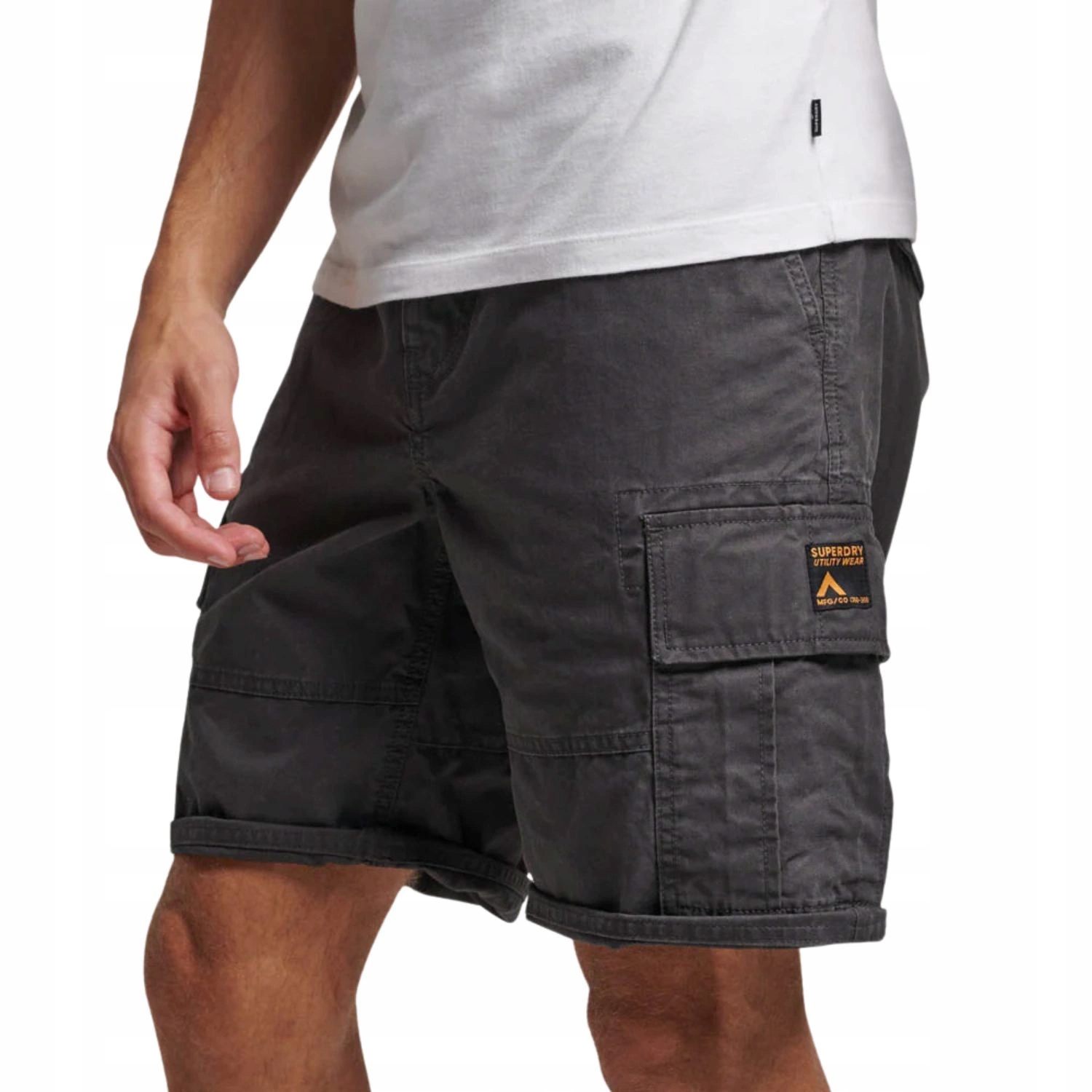 Kraťasy Superdry krátké shorty cargo šedé kapsáče vel. W28