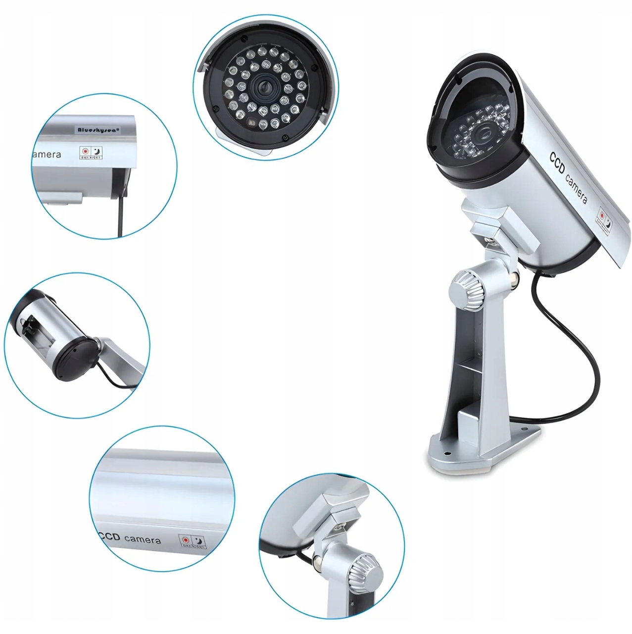 KAMERA ATRAPA IR LED MONITORING KAMERA ZEWNĘTRZNA ŚCIENNA Z DIODĄ MIGAJĄCA EAN (GTIN) 4031899792062