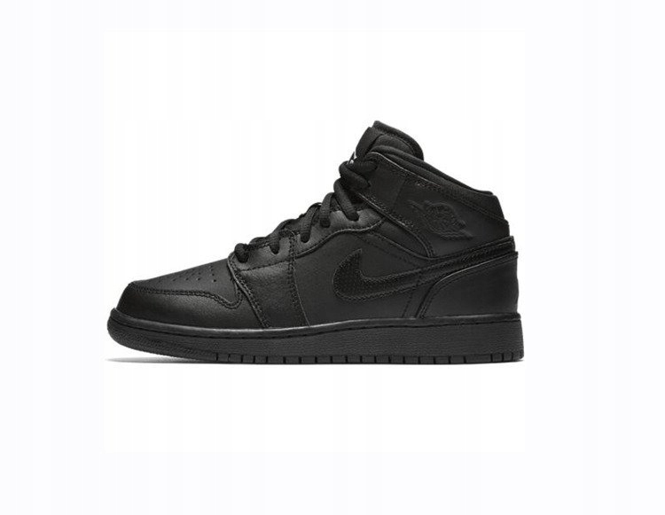 Buty Młodzieżowe Sneakersy czarne Air Jordan 1 MID 554725-044 r. 36,5