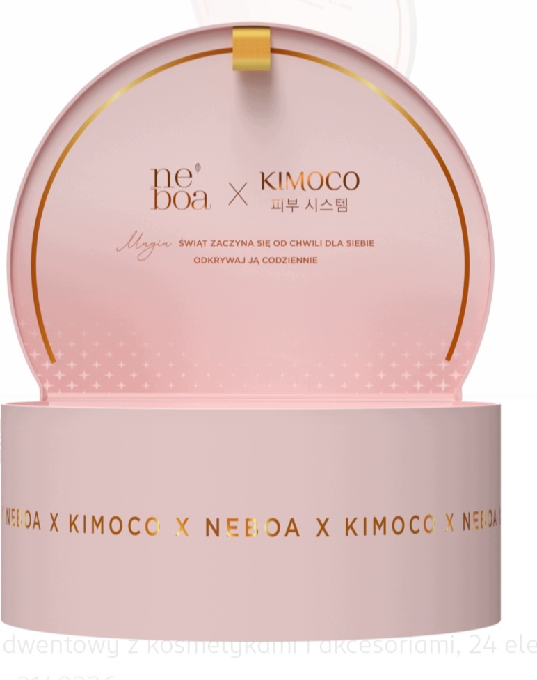 Адвент-календарь Neboa x Kimoco, 24 элемента: корейский уход за кожей, волосами и аксессуары