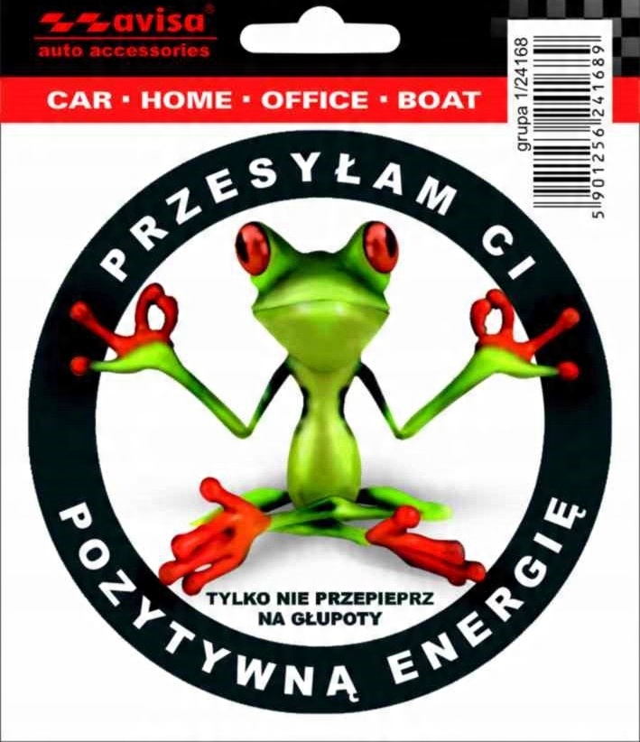 

Naklejka Uv Żaba Pozytywna Energia