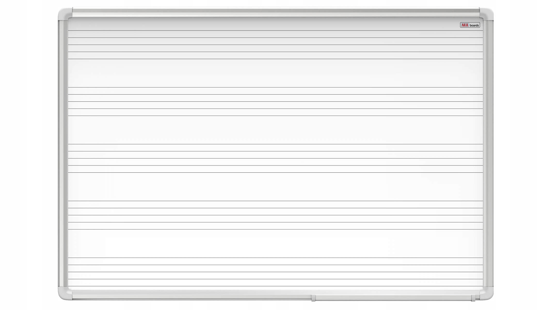 Tablica do nut pięciolinia 170x100 magnetyczna suchościeralna