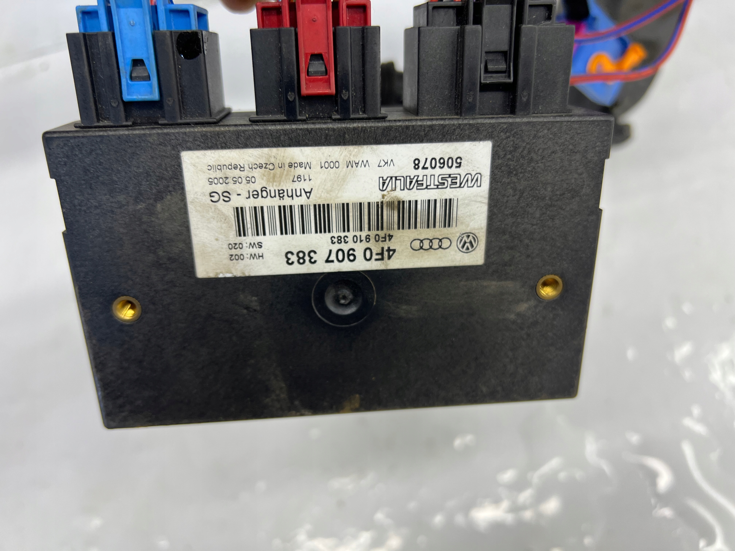 towing WESTFALIA + module + wiring KPL AUDI A6 C6 4F9813685A