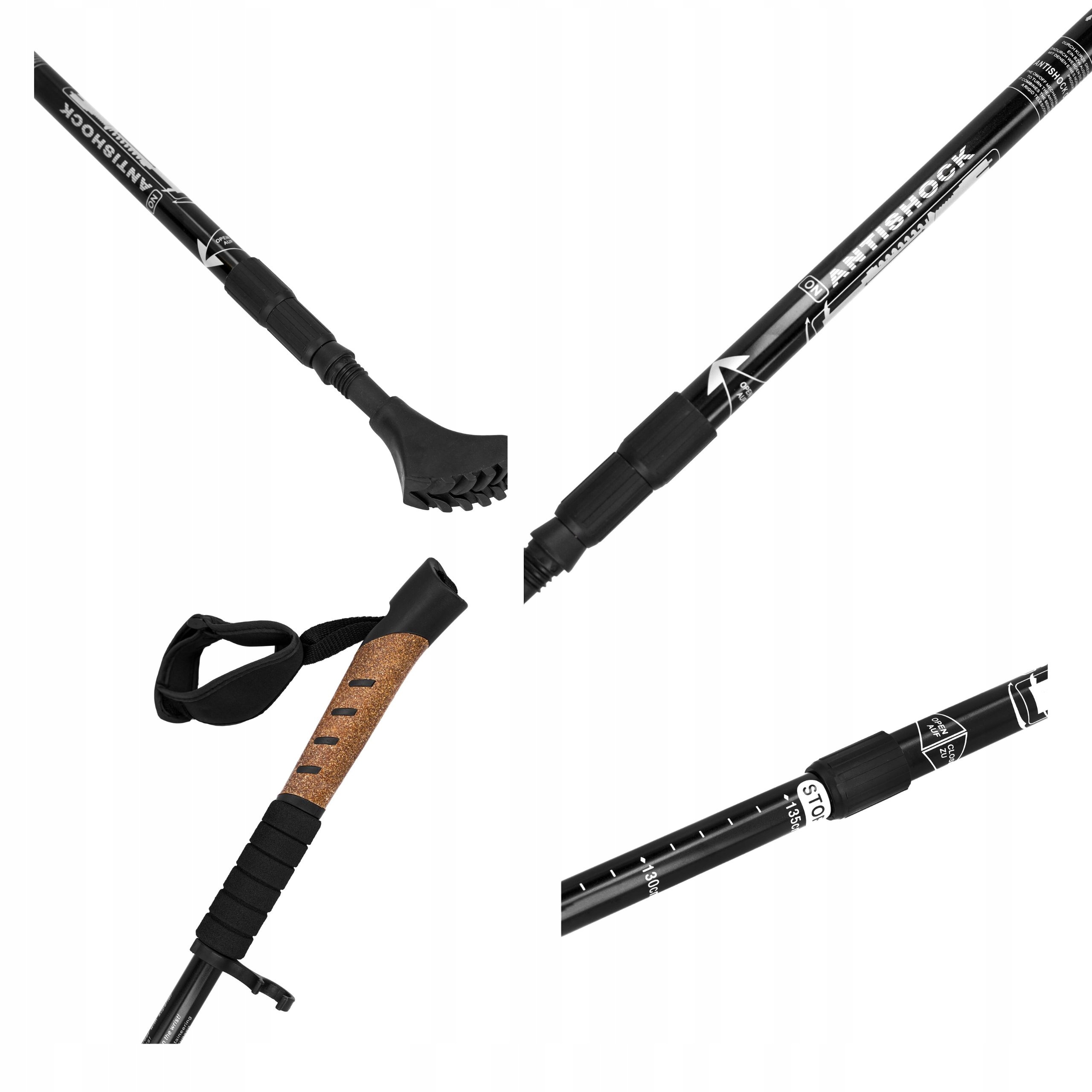 KIJKI DO NORDIC WALKING DO CHODZENIA W GÓRY TURYSTYCZNE KIJE TREKKINGOWE Marka inna