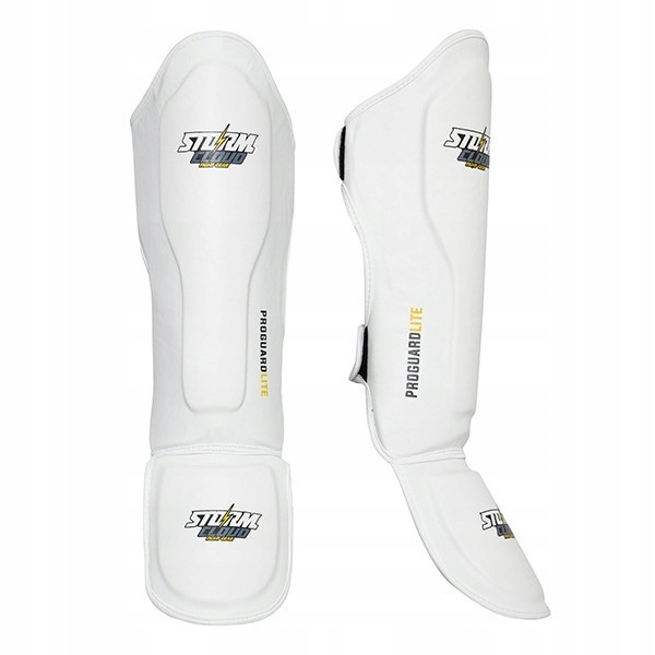 Ochraniacze piszczeli i stóp Storm Cloud Shinguards White Białe Lite L