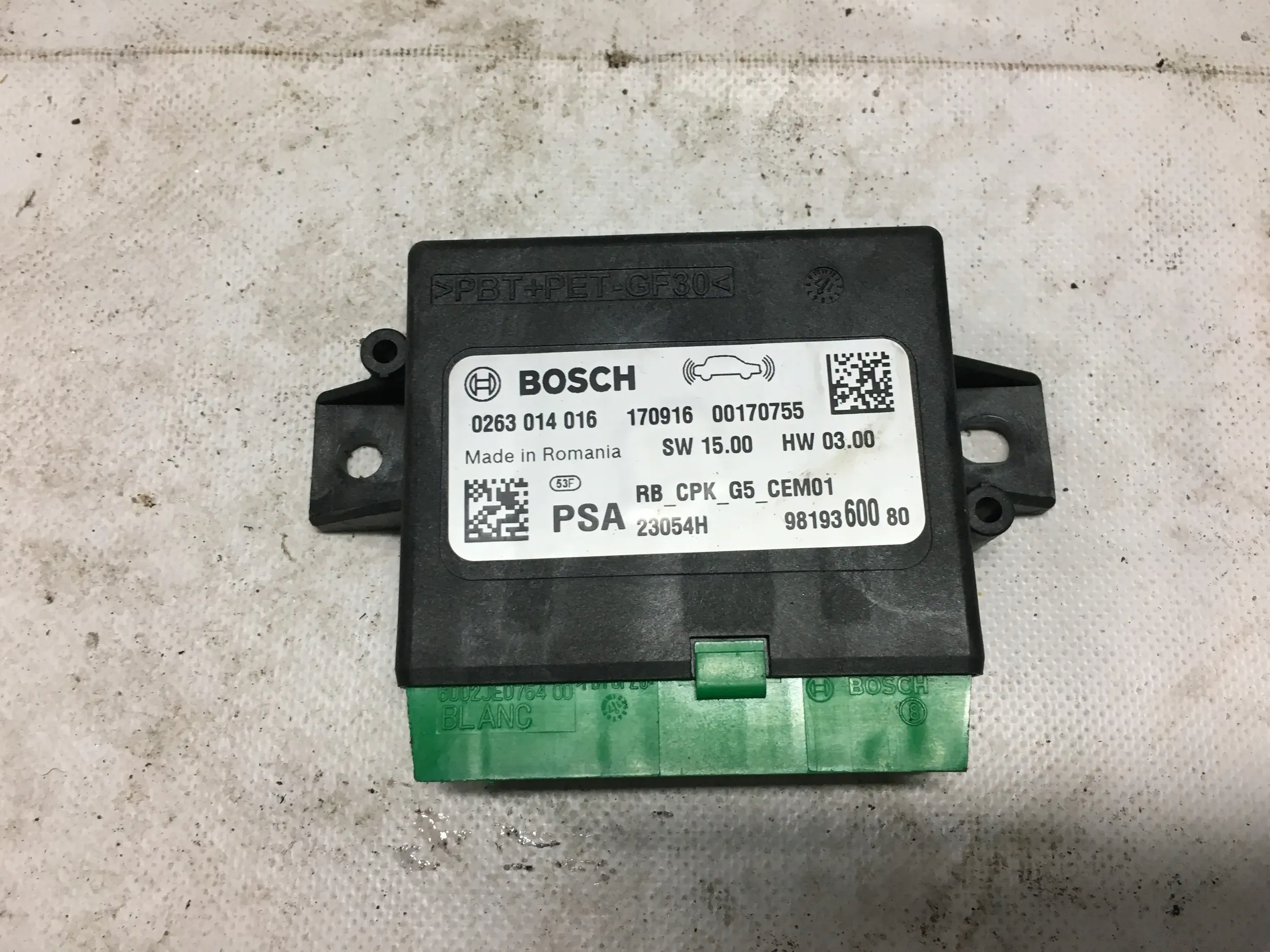 MODUŁ PDC PARKTRONIC CITROEN PEUGEOT 9819360080