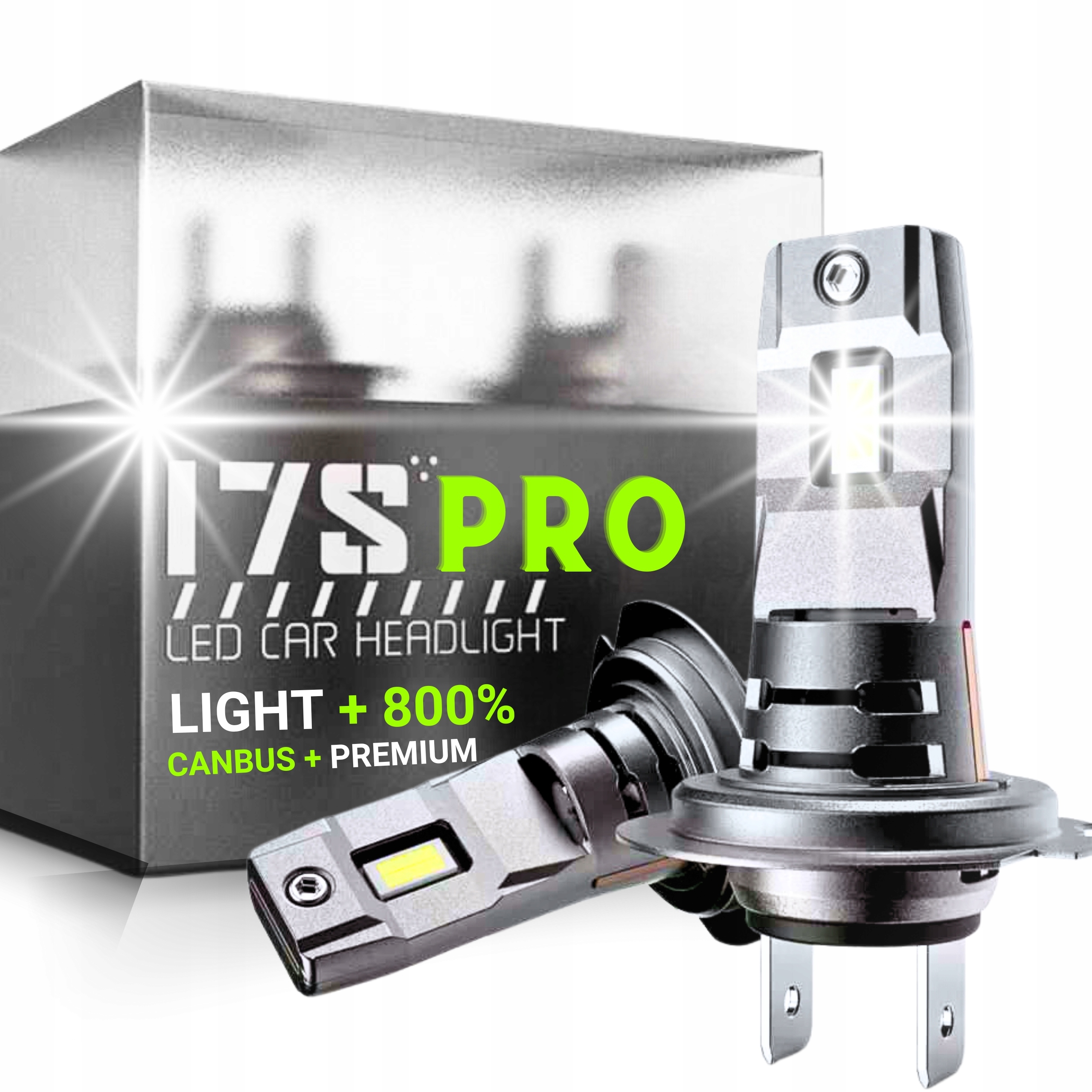 NAJMOCNIEJSZE ŻARÓWKI H7 LED 800% LEDOWE H7 80W MOCNE ŻARÓWKI HOMOLOGACJA