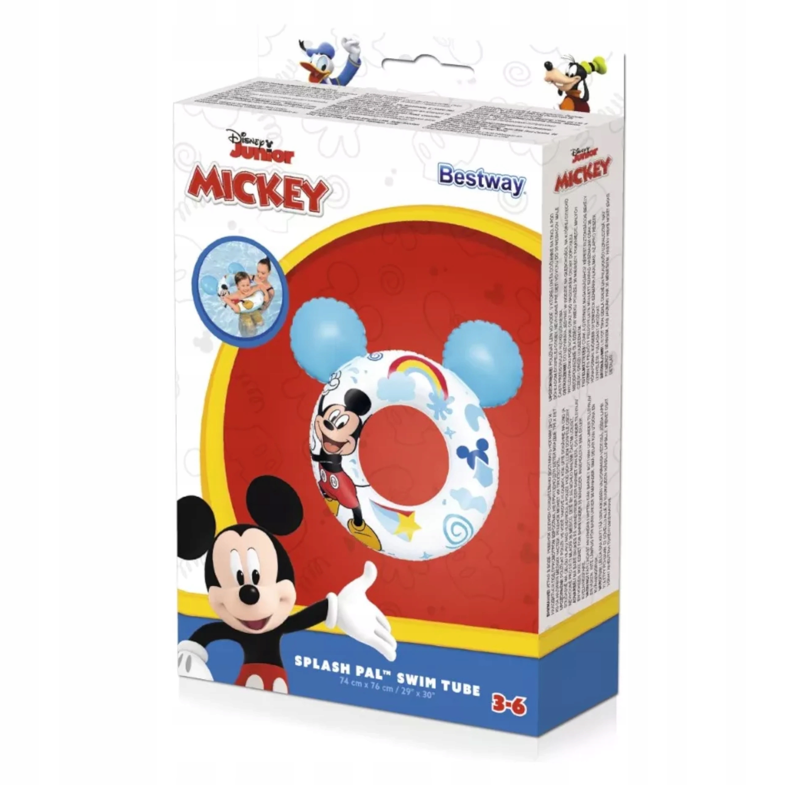 Koło do pływania dla dzieci kółko Myszka Mickey 9102K Stan opakowania oryginalne