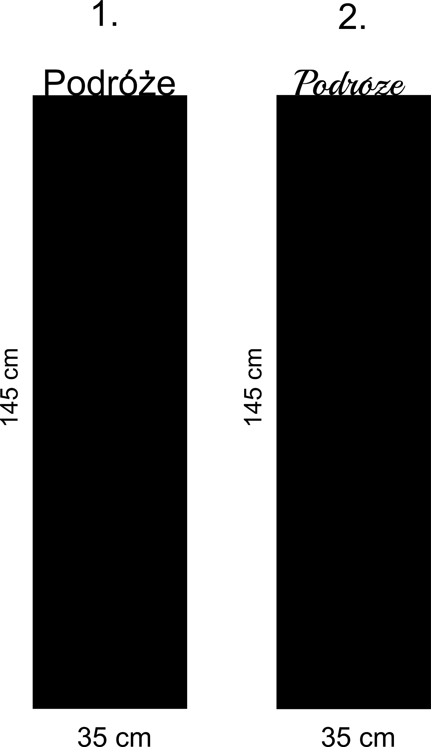 Dlouhá Kovová tabule na Magnety obdélník Podrožka 145x35 cm