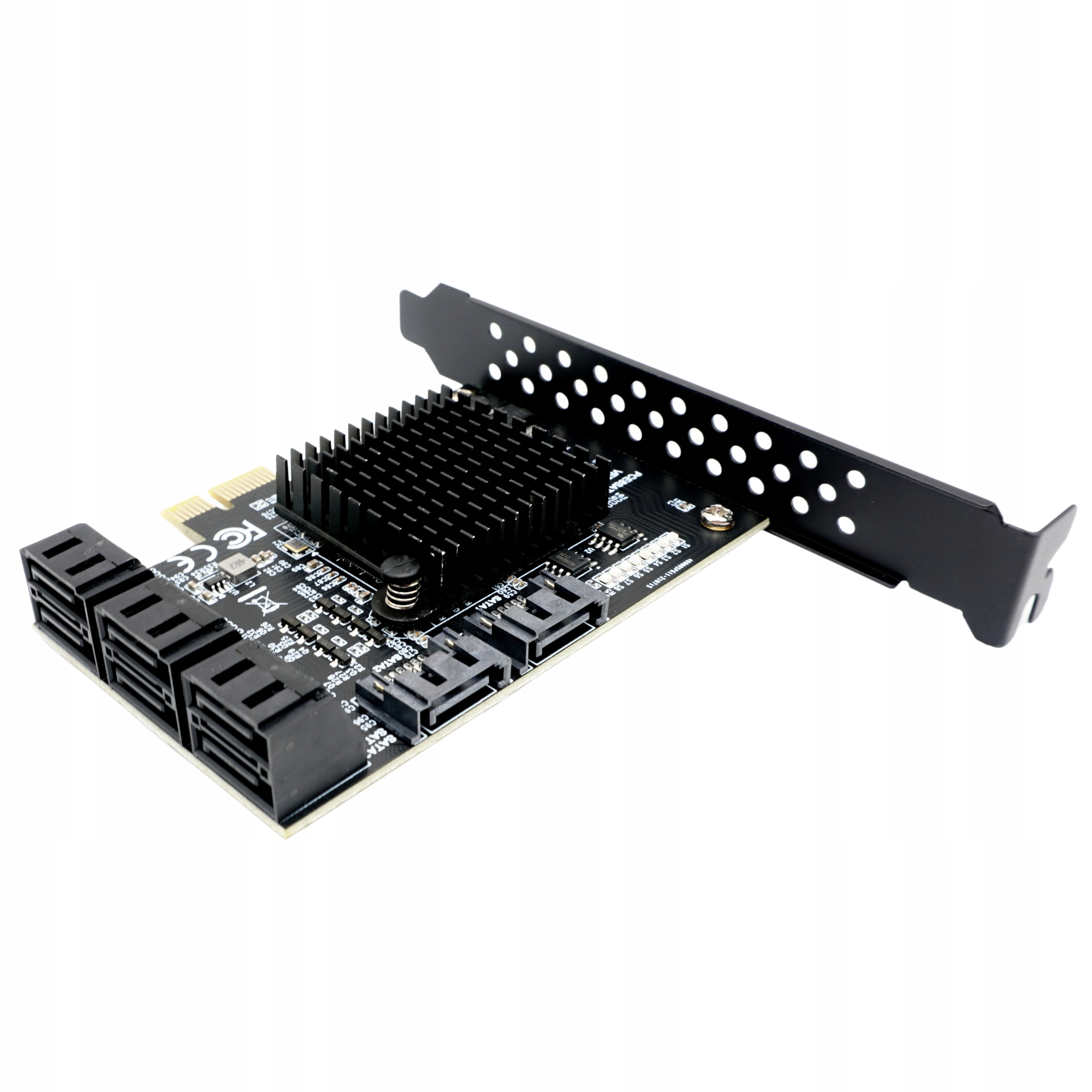 Karta adaptér pro počítač Pci PCIe 1X na 8x Sata 3.0 Serial Ata