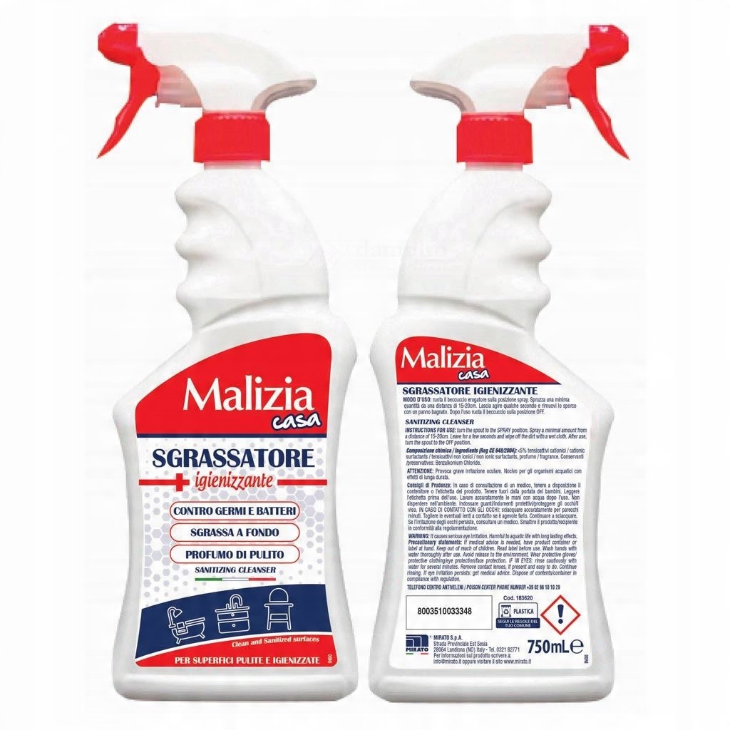 

Malizia Higieniczny Odtłuszczacz 750 ML
