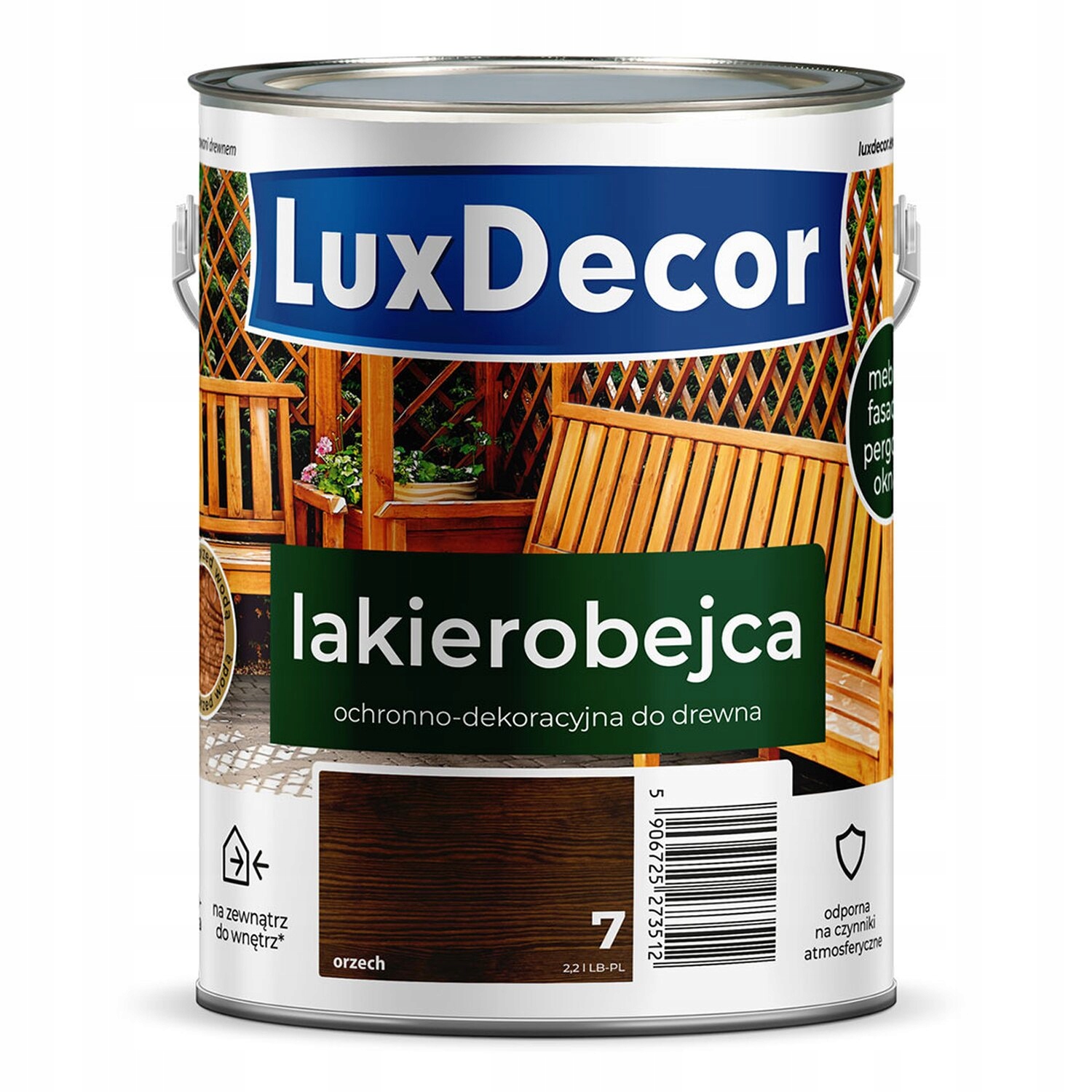 Luxdecor Lakierobejca Do Drewna 2,2L Orzech