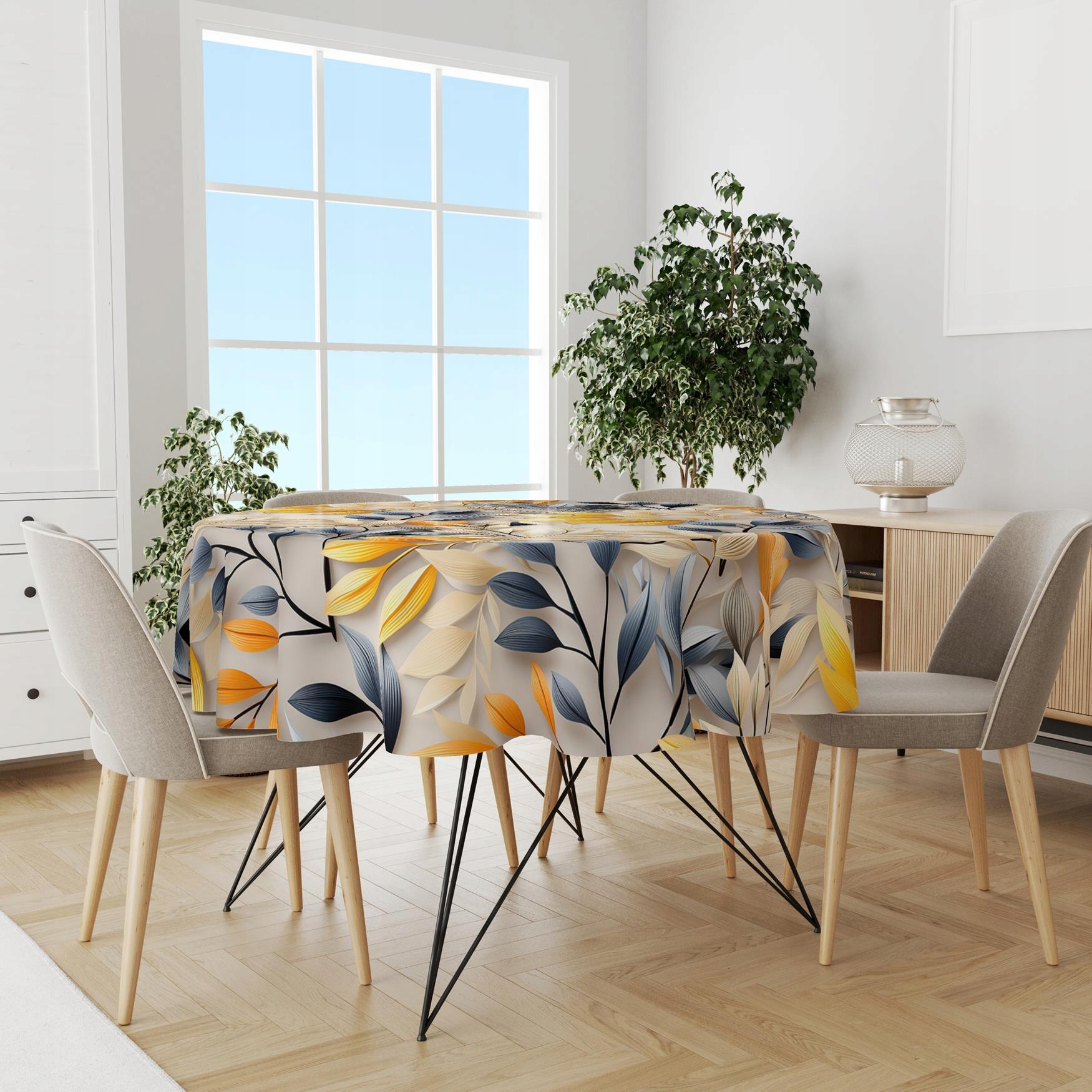 OBRUS OKRĄGŁY NA STÓŁ DEKORACYJNY 120 WZÓR KOŁO 289 Stan opakowania oryginalne