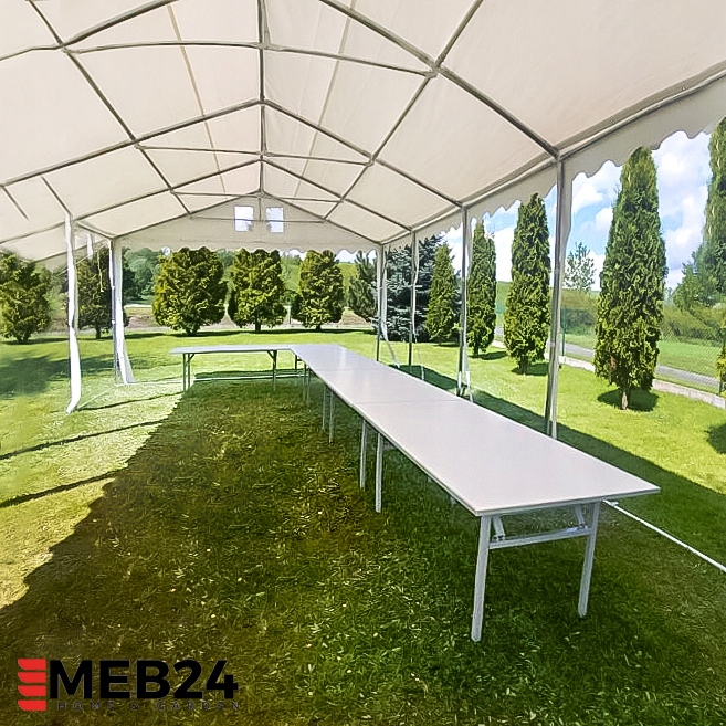 STÓŁ CATERINGOWY SKŁADANY OGRODOWY 180 Metal Płyta Styl nowoczesny