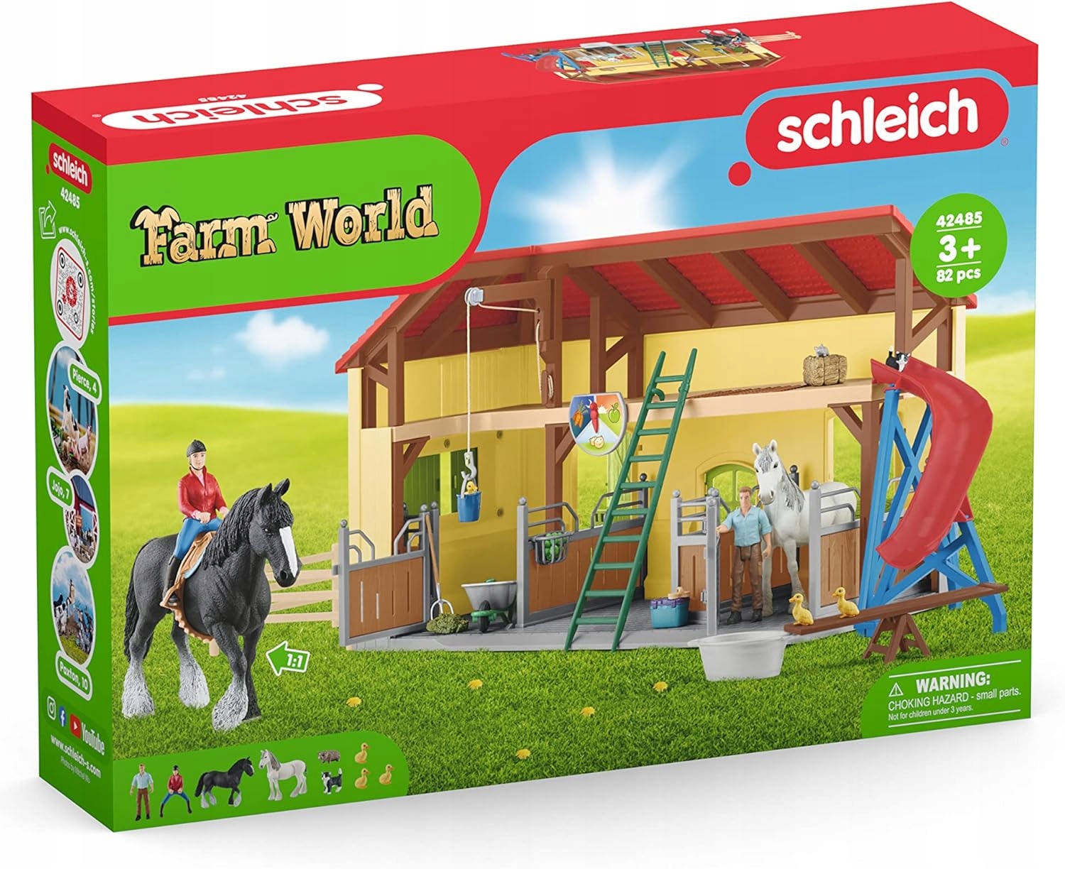 Schleich Farm World Stajnia z figurkami i akcesoriami 42485