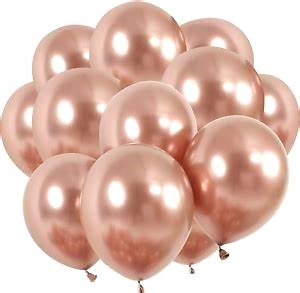 

Balony Rose Gold metaliczne 10 szt Urodziny Wesele