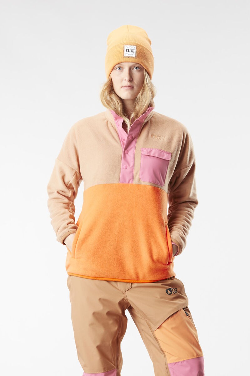 Picture Organic Damska Bluza Arcca 1/4 Zip Latte S