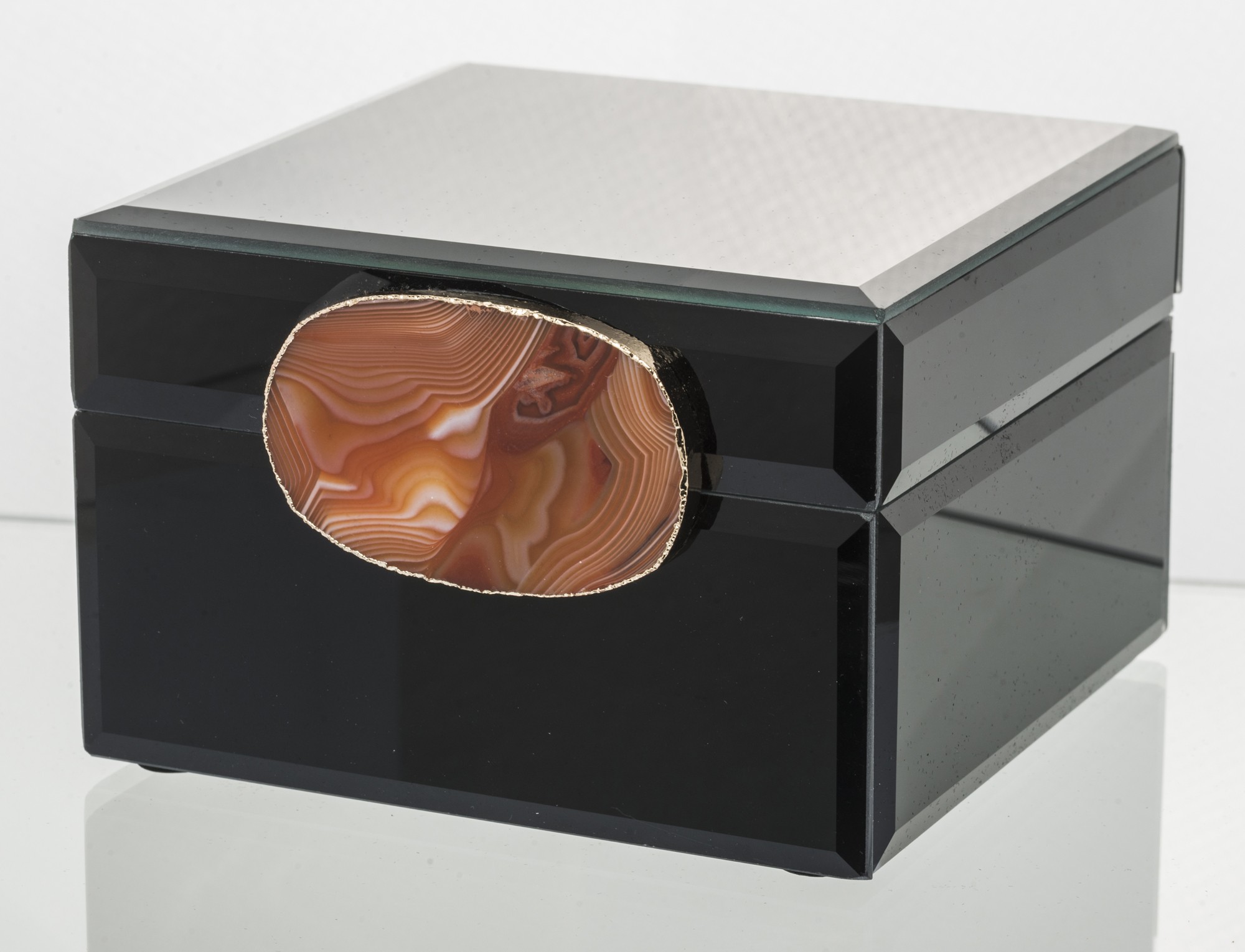 SZKLANA SZKATUŁKA ORGANIZER NA BIŻUTERIĘ Marka inny