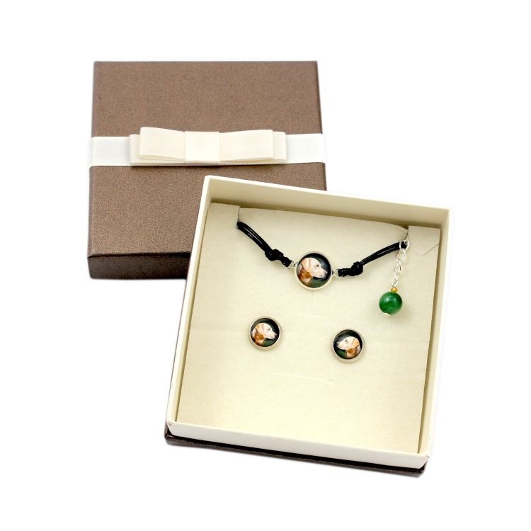 

Labrador Retriever Komplet biżuterii ze zdjęciem