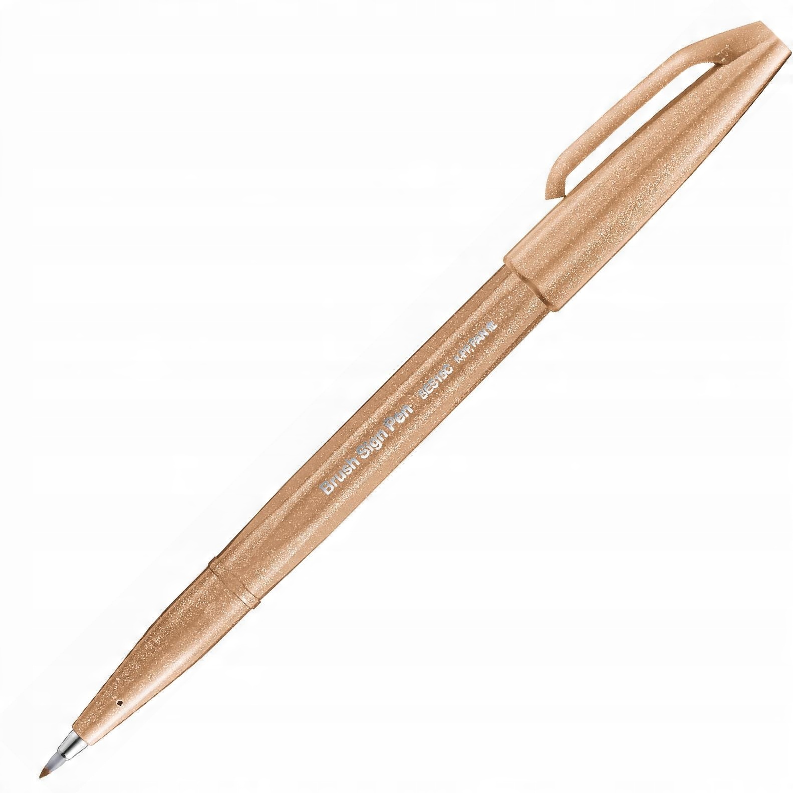 

Pisak Pentel Brush Sign Pen SES15 pastel brązowy