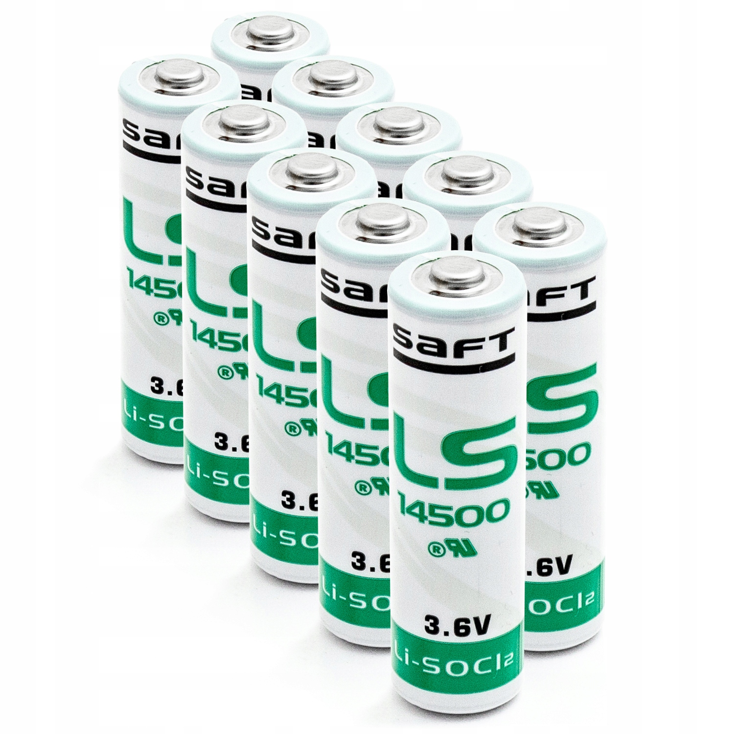 

10x Baterie litowe Saft LS14500 3,6V Aa R6