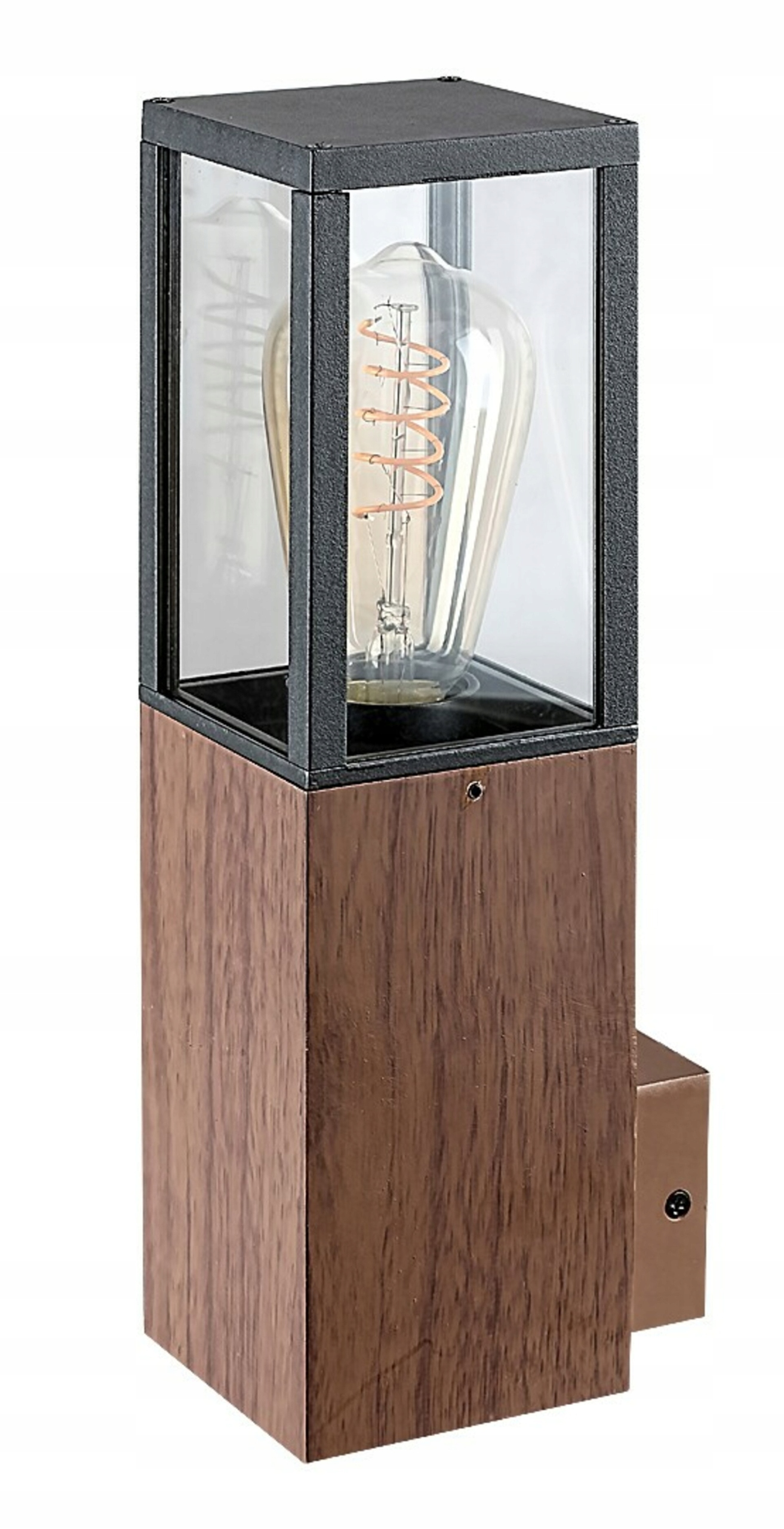 Rabalux Wales vonkajšie nástenné svietidlo E27 dub/čierna IP44 31cm