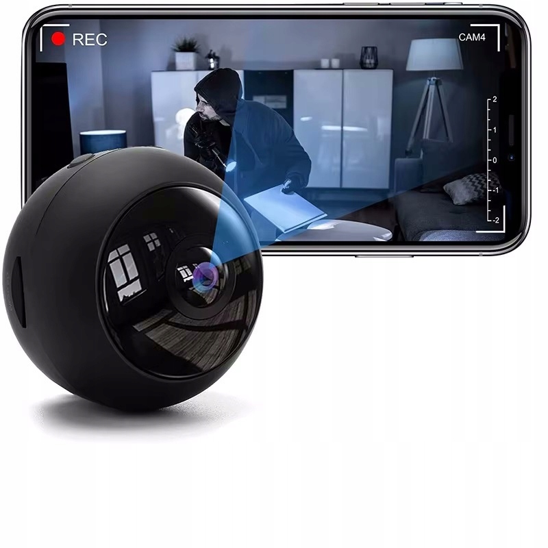МИНИ БЕСПРОВОДНАЯ ШПИОНСКАЯ КАМЕРА НА МАГНИТНЫХ БАТАРЕЯХ FULL HD 1080P WIFI